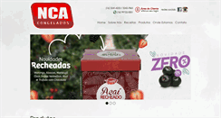 Desktop Screenshot of ncacongelados.com.br