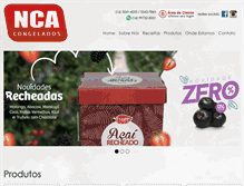 Tablet Screenshot of ncacongelados.com.br